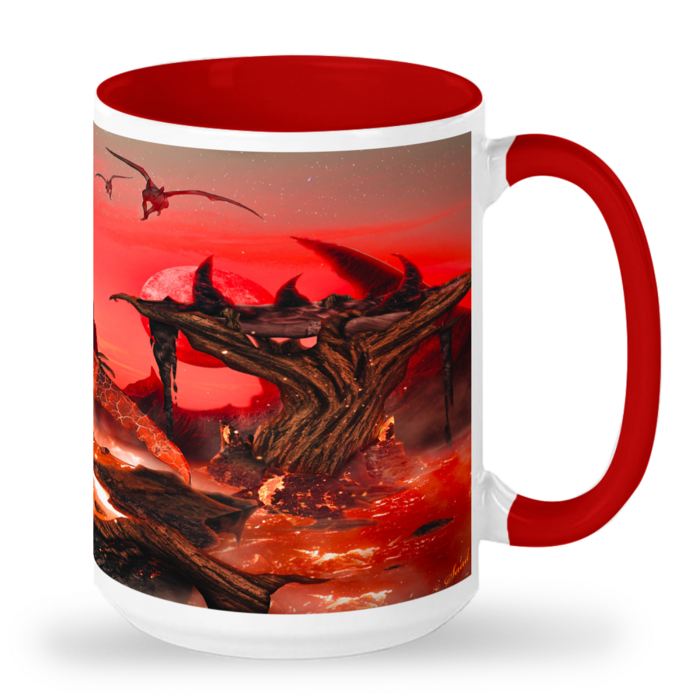 Red Demon / Devil - 15 oz Ceramic Mug