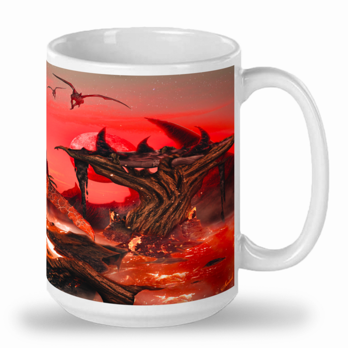 Red Demon / Devil - 15 oz Ceramic Mug