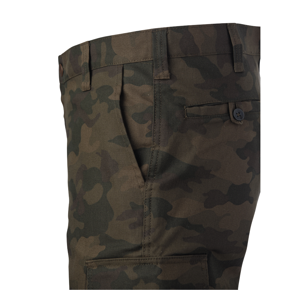 Relaxed Fit Camo Flex Duck Safety Cargo Utility Pant