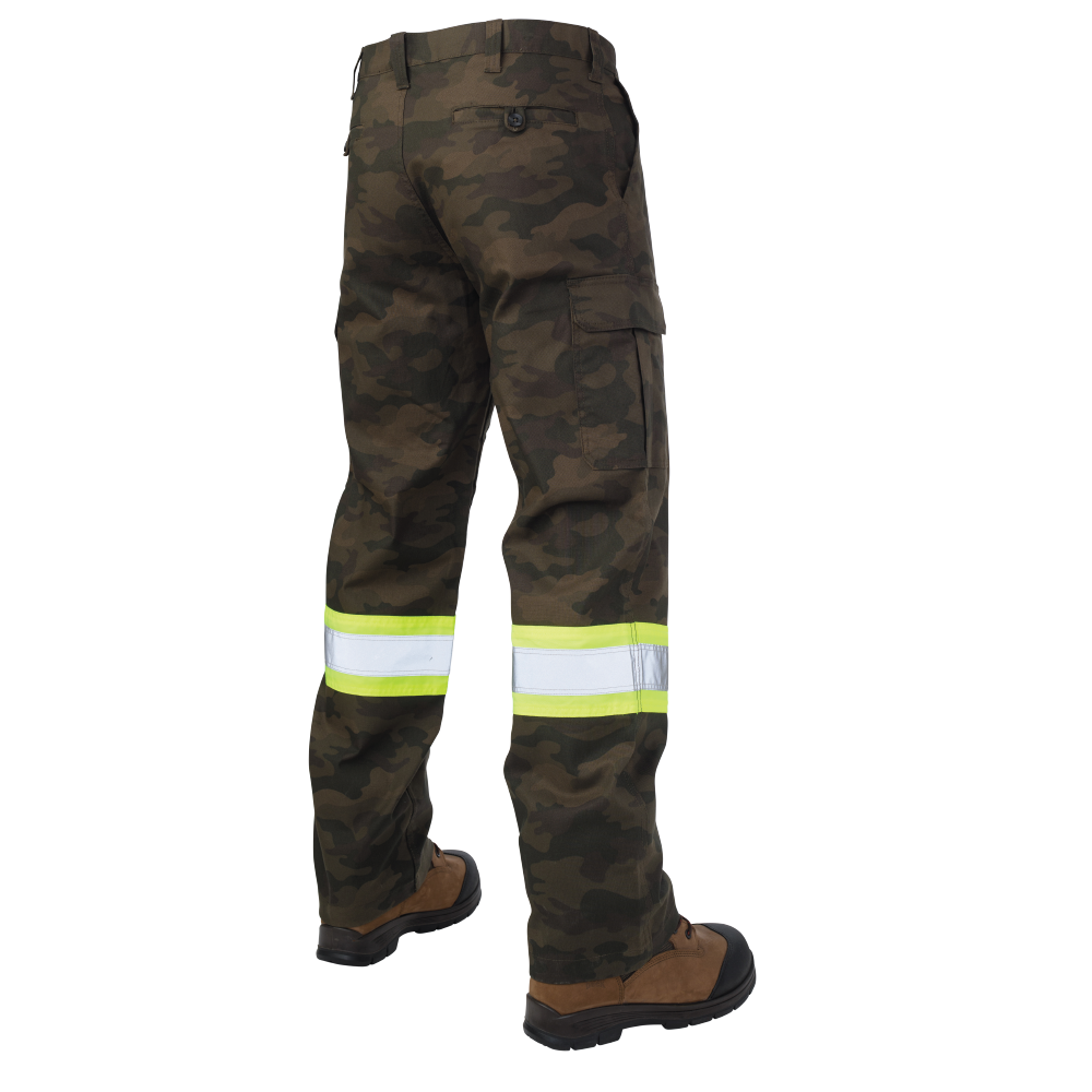 Relaxed Fit Camo Flex Duck Safety Cargo Utility Pant