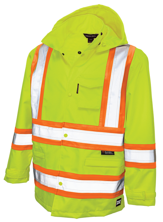 Ripstop Safety Rain Jacket