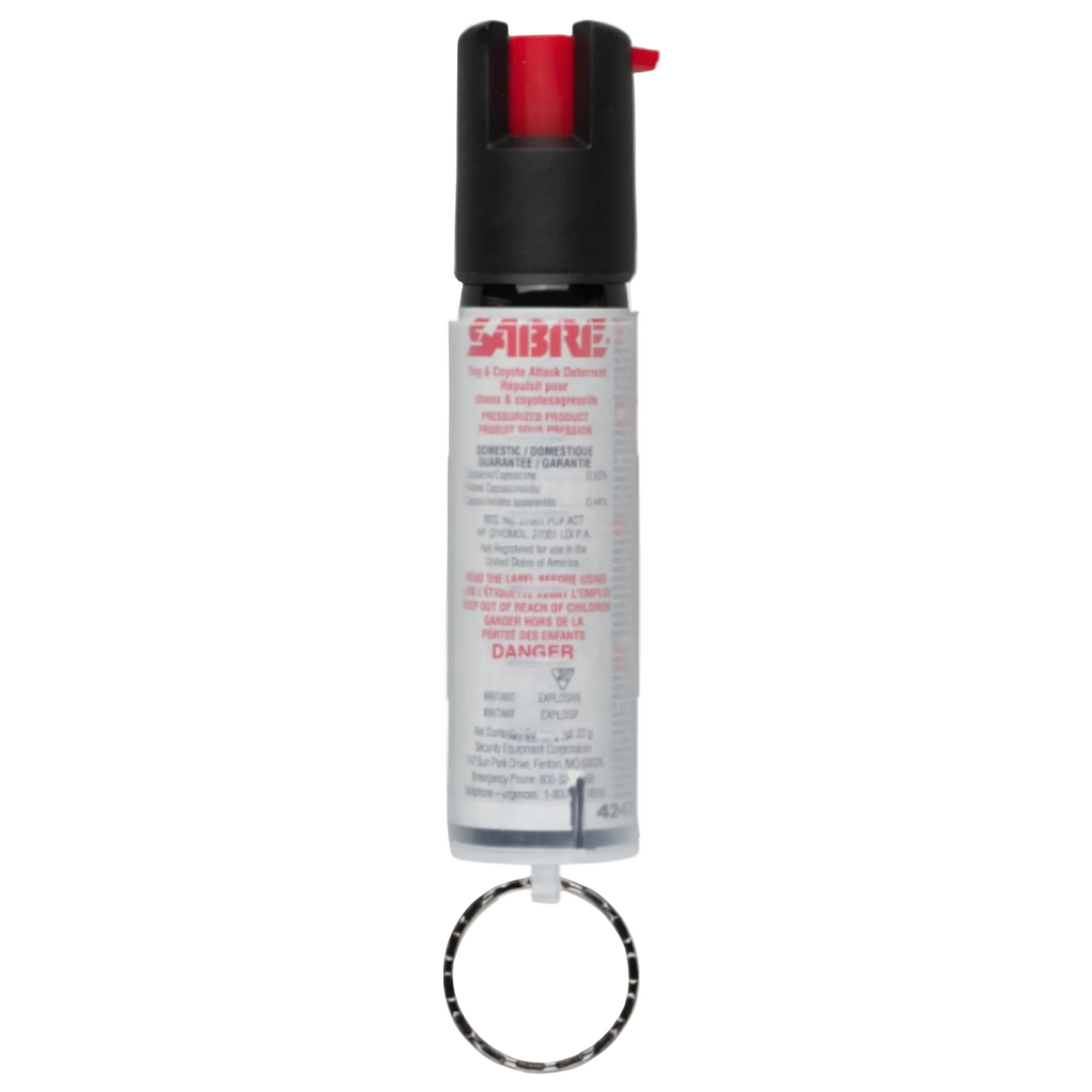 SABRE Dog and Coyote Deterrent Spray 22g Maximum Strength with Key Ring