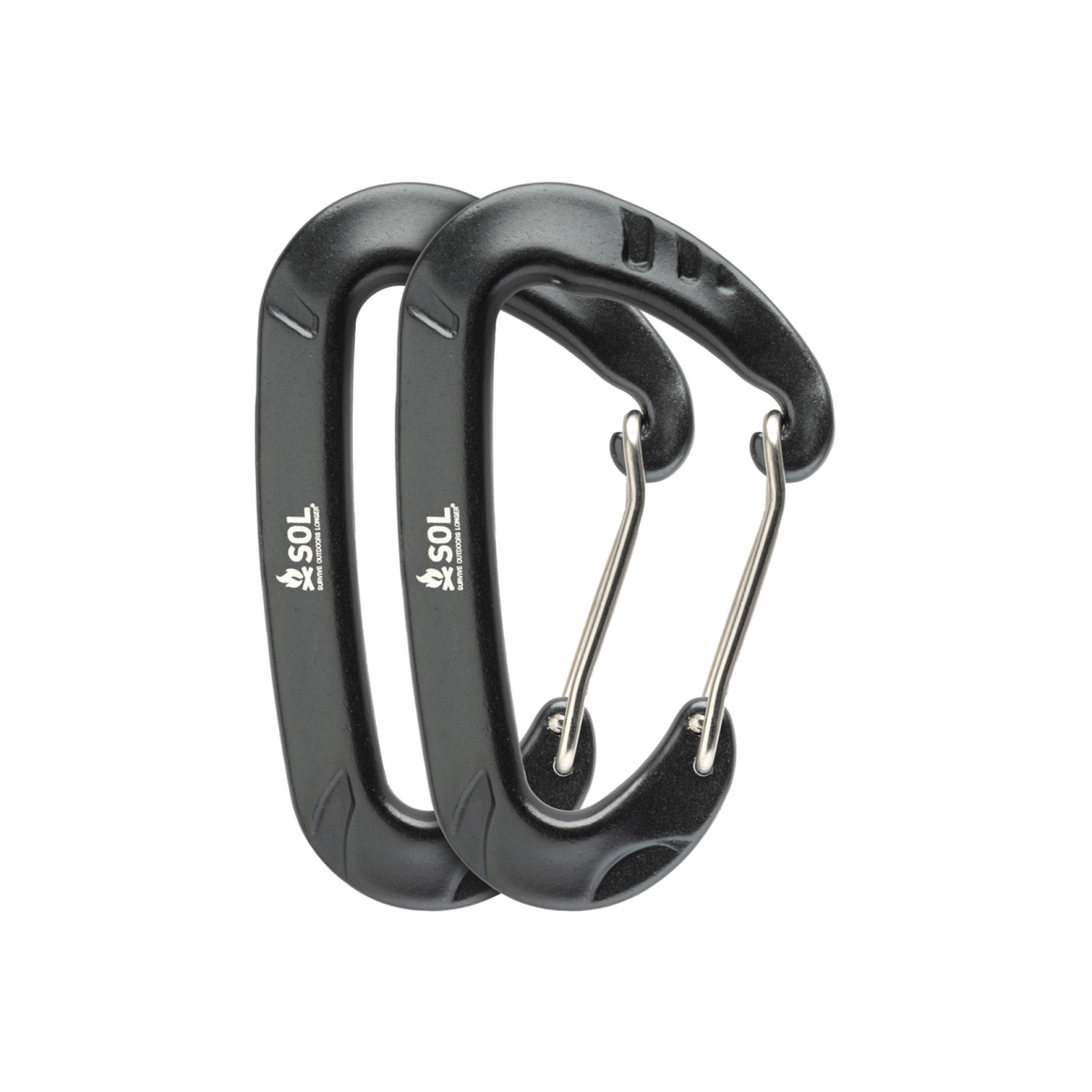 Survive Outdoors Longer - Wiregate Utility Carabiners 8 cm 2 Pack