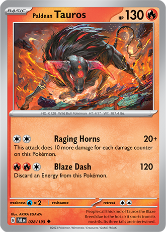 Paldean Tauros 028/193