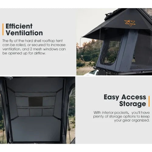 San Hima Hotham X Rooftop Tent - Elevated Triangle Tent