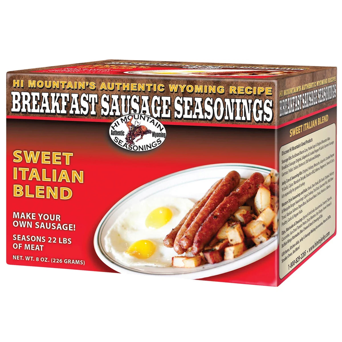 Hi Mountain Sweet Italian Breakfast Sausage Seasoning – Makes 22 lb