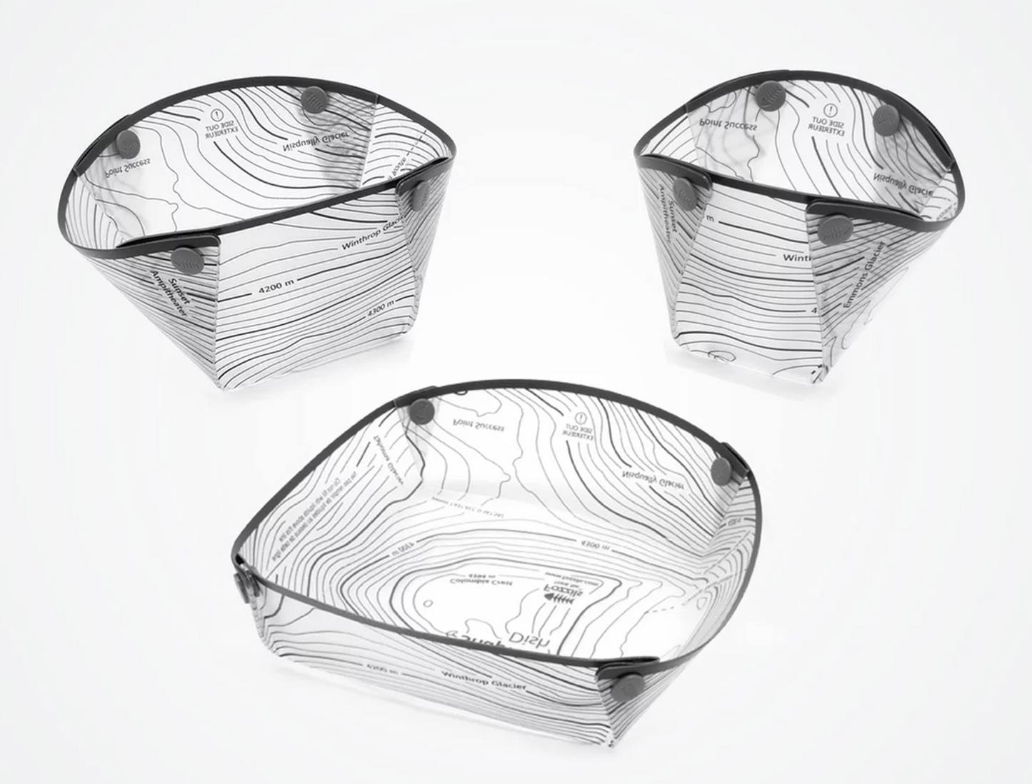 Fozzils Snapfold Solo Pack 3-Piece Fold Flat Tableware Set