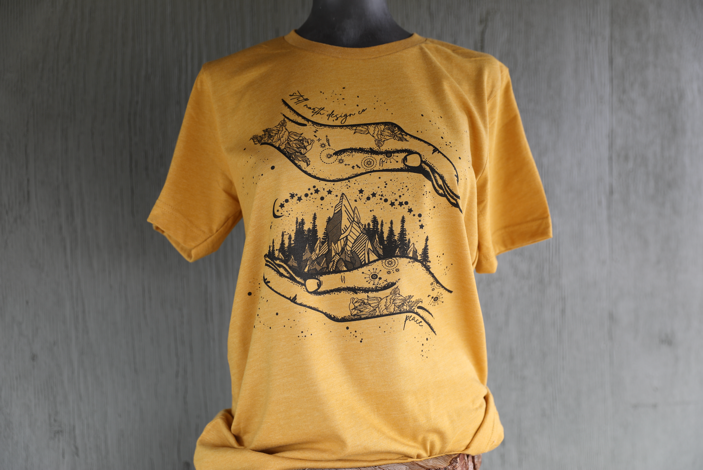 "CELESTIAL COLLECTION" PEACEFUL HANDS UNISEX TEE