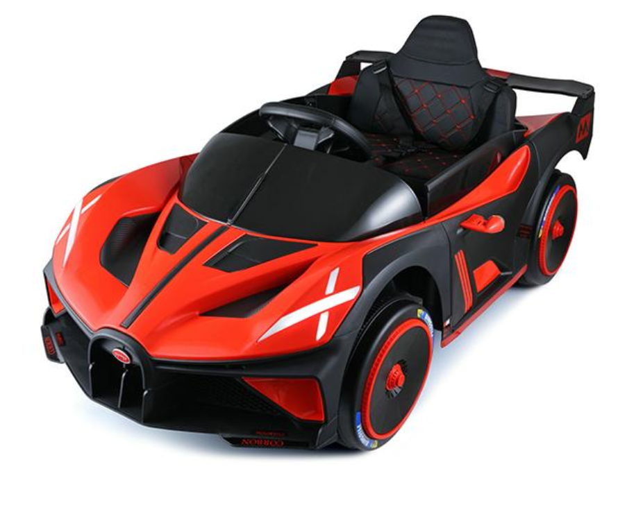2026 Bugatti Style 12V Kids Ride On Car with Remote Control AND LIGHT UP WHEELS!