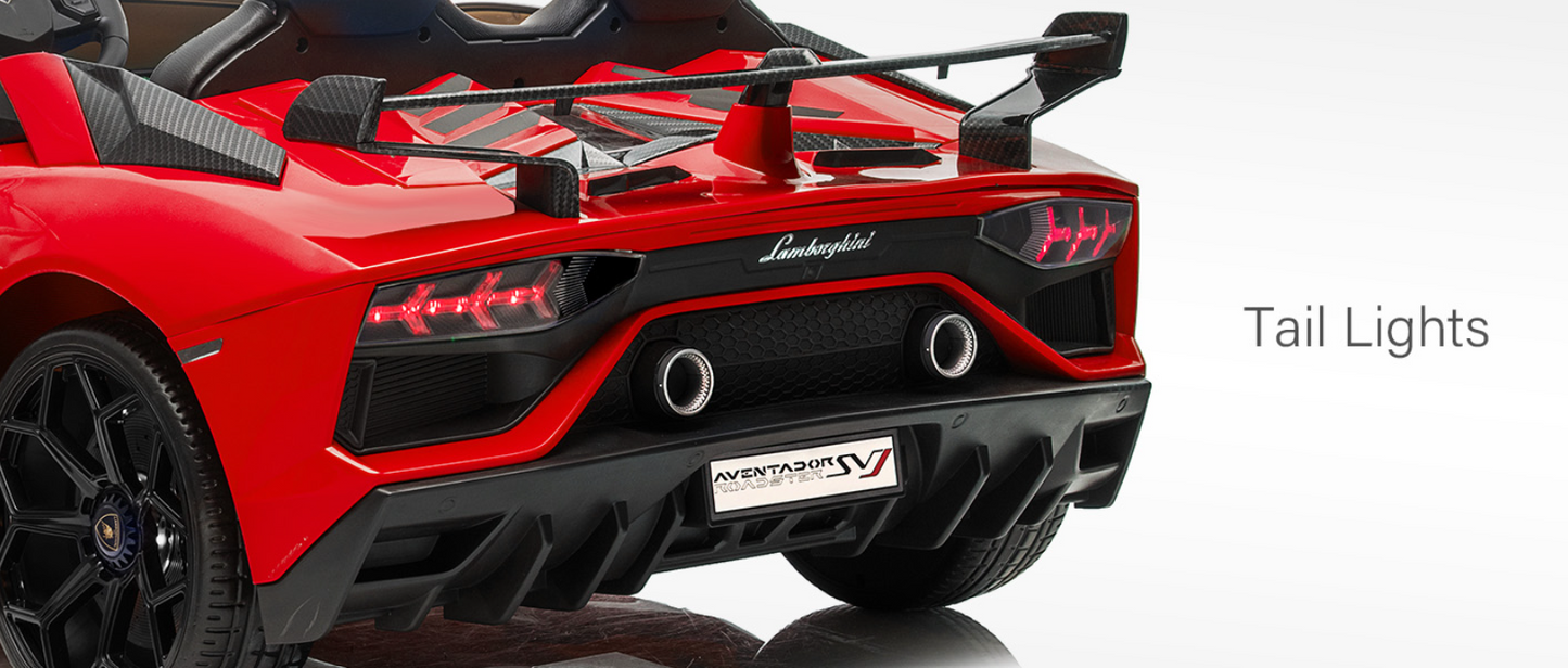 2026 Lamborghini Aventador SVJ 24V XL 2 Seater Kids Ride On Car with Remote Control