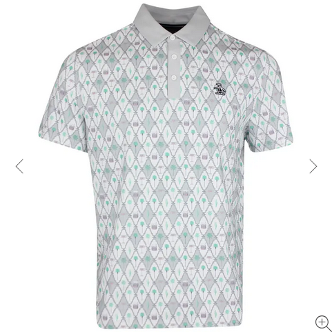Cocktail Lattice Print Polo    Style#OGKSF015