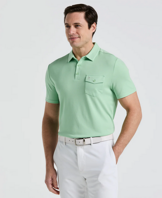 Fine Line "Pete's" Print Polo