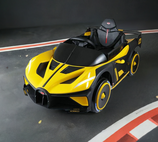 2026 Bugatti Style 12V Kids Ride On Car with Remote Control AND LIGHT UP WHEELS!