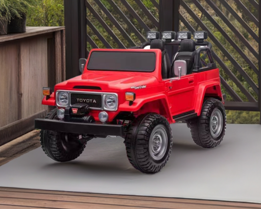 2026 24V Toyota FJ-40 2 Seater Kids Ride On Car with Remote Control DELUXE