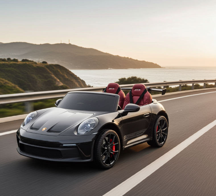2026 24V Porsche 911 GT3 2 Seater Kids Ride On Car - NEW Silent Motor