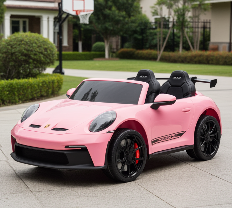 2026 24V Porsche 911 GT3 2 Seater Kids Ride On Car - NEW Silent Motor