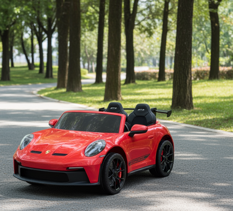2026 24V Porsche 911 GT3 2 Seater Kids Ride On Car - NEW Silent Motor