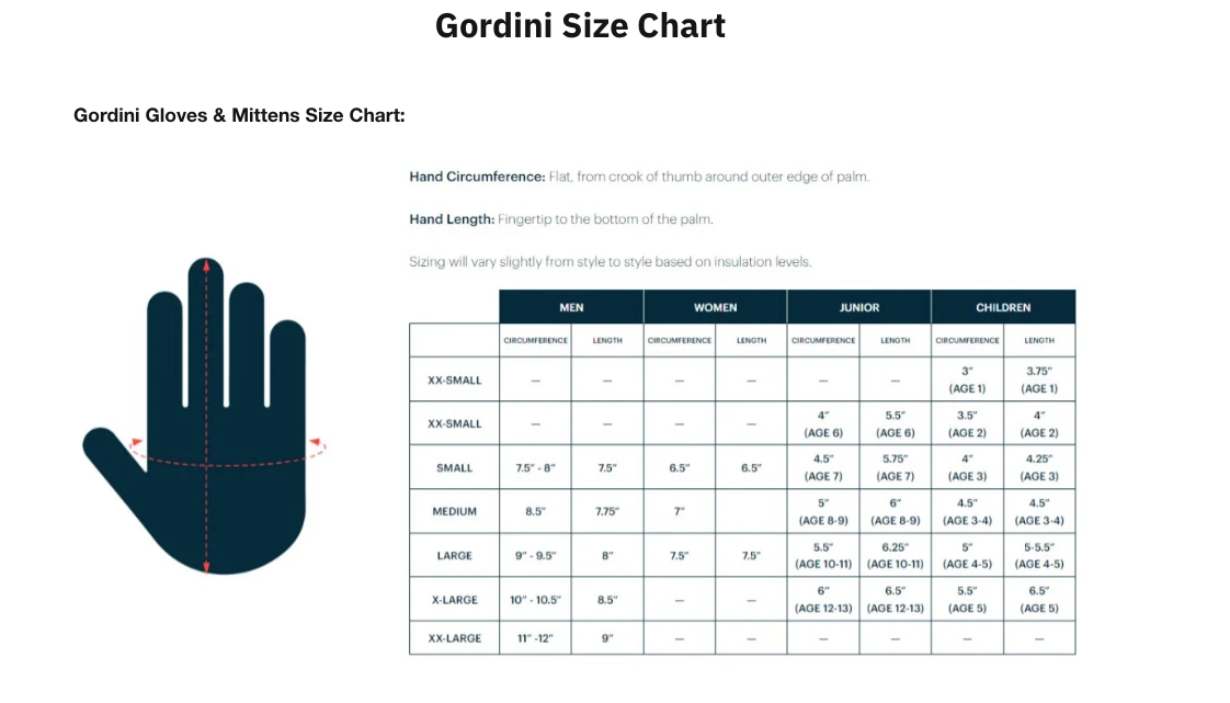 Gordini Women's Challenge XIV Primaloft Insulated Gore-Tex Waterproof Ski Gloves Size Small
