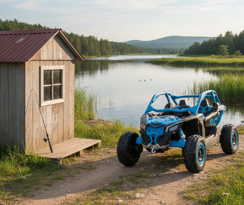 2026 2X24V CAN AM MAVERICK 4X4 2 Seater DELUXE Kids Ride On Car with Remote Control