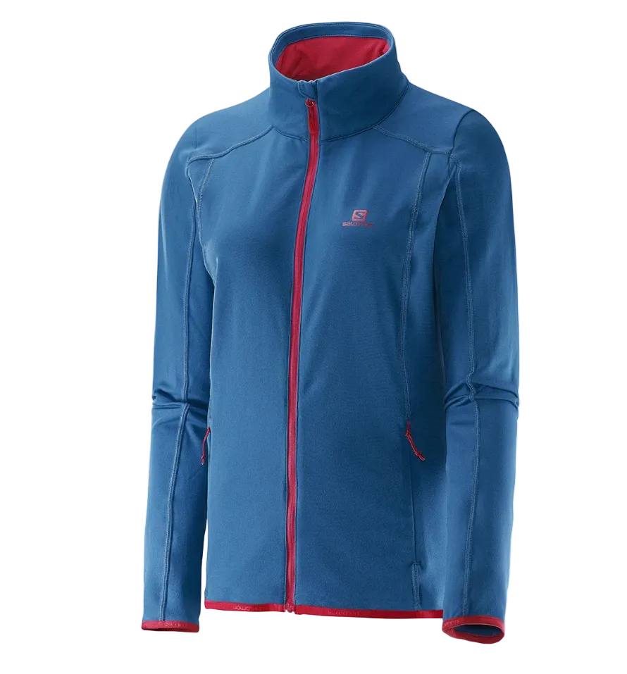 Salomon Women's Discovery Ultralight Stretch Full Zip Fleece Sweaters
