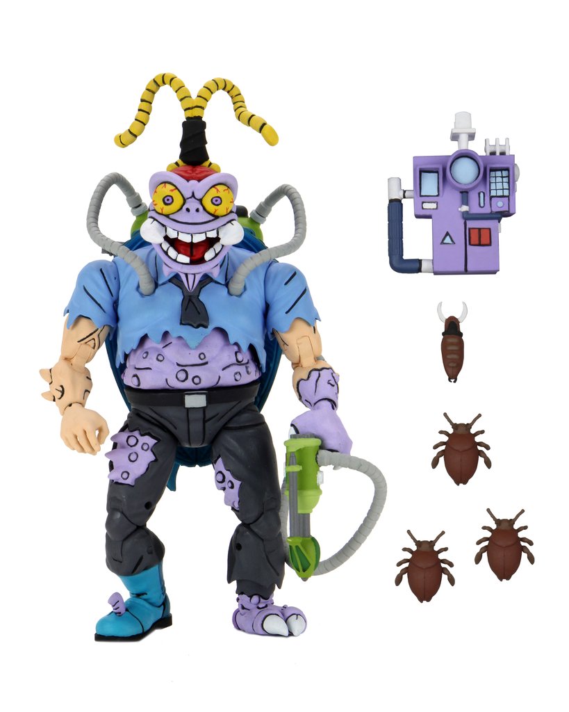 TEENAGE MUTANT NINJA TURTLES (CARTOON) – 7” SCALE ACTION FIGURE – ANTRAX AND SCUMBUG - 2 PACK