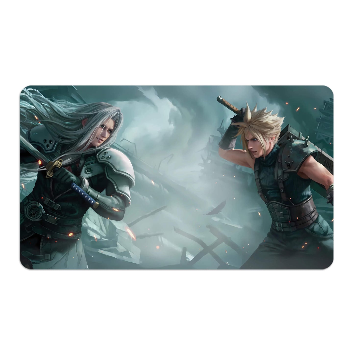 Sephiroth VS Cloud Strife Playmat