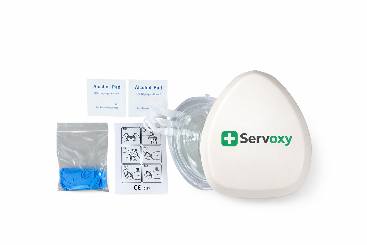 Servoxy CPR Pocket Mask with One-Way Valve