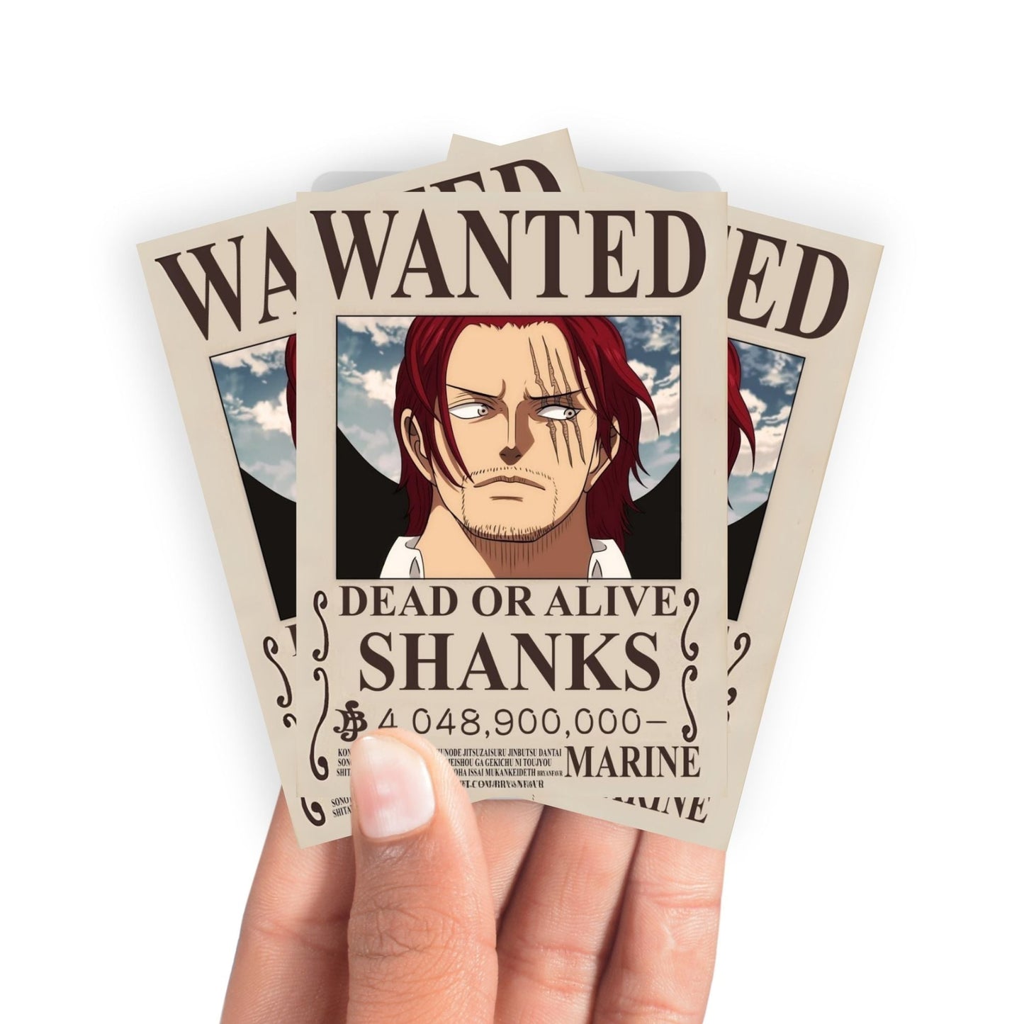 Shanks Wanted Poster Card Sleeves