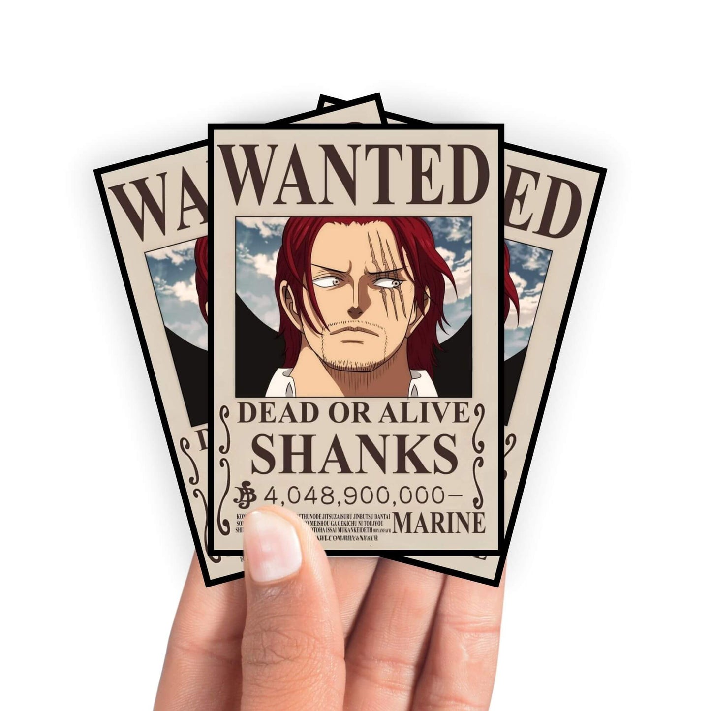 Shanks Wanted Poster Card Sleeves