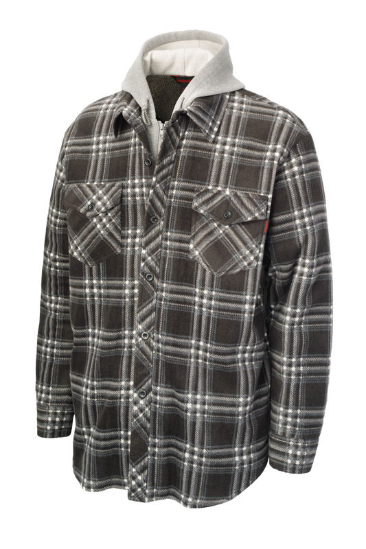 Sherpa Lined Fleece Jac-Shirt