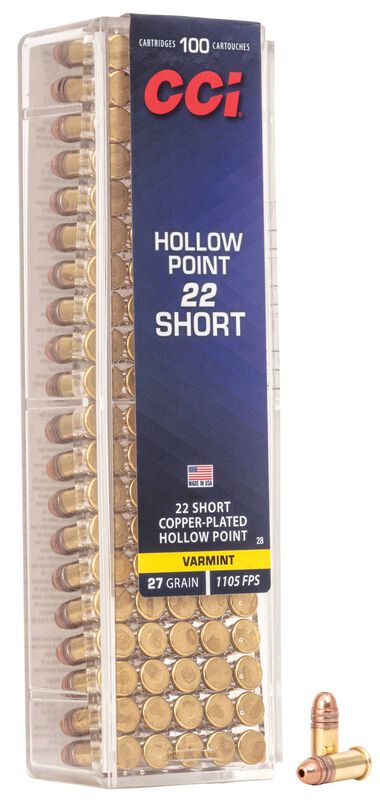 CCI Short Hollow Point 22 Short 27 Grain