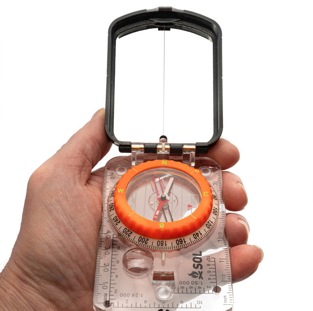 SOL Sighting Compass with Mirror