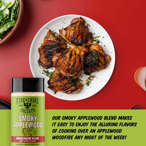 Fire & Smoke Society Smoky Applewood BBQ Rub – 6.9 oz