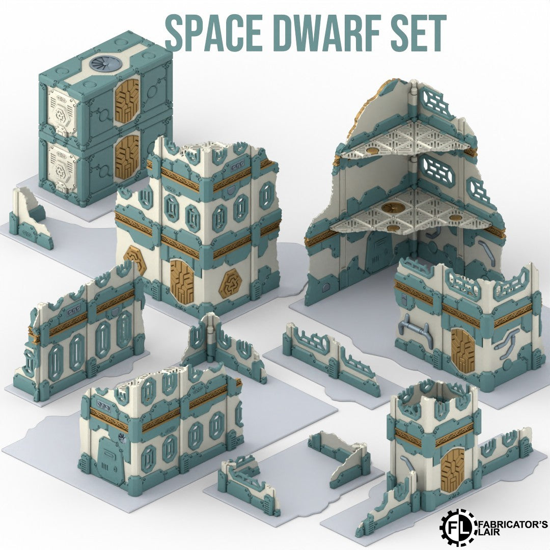 11th Edition Foldable terrain - Space Dwarf Set