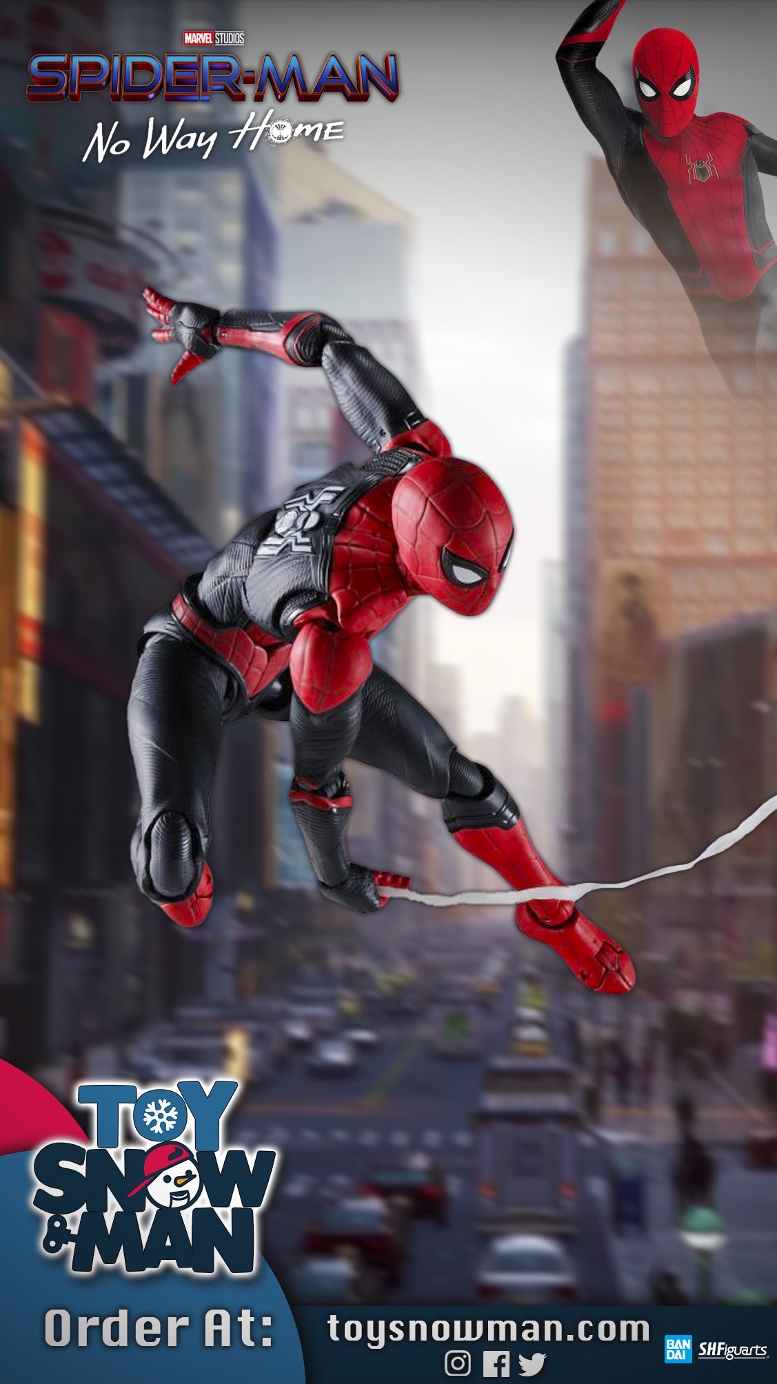Spider-Man: No Way Home S.H.Figuarts Spider-Man (Upgraded Suit)