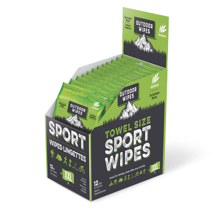 Outdoor Wipes Sport Wipes - XXL - 8 Pack