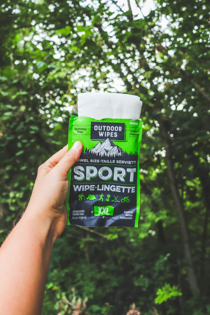 Outdoor Wipes Sport Wipes - XXL - 8 Pack