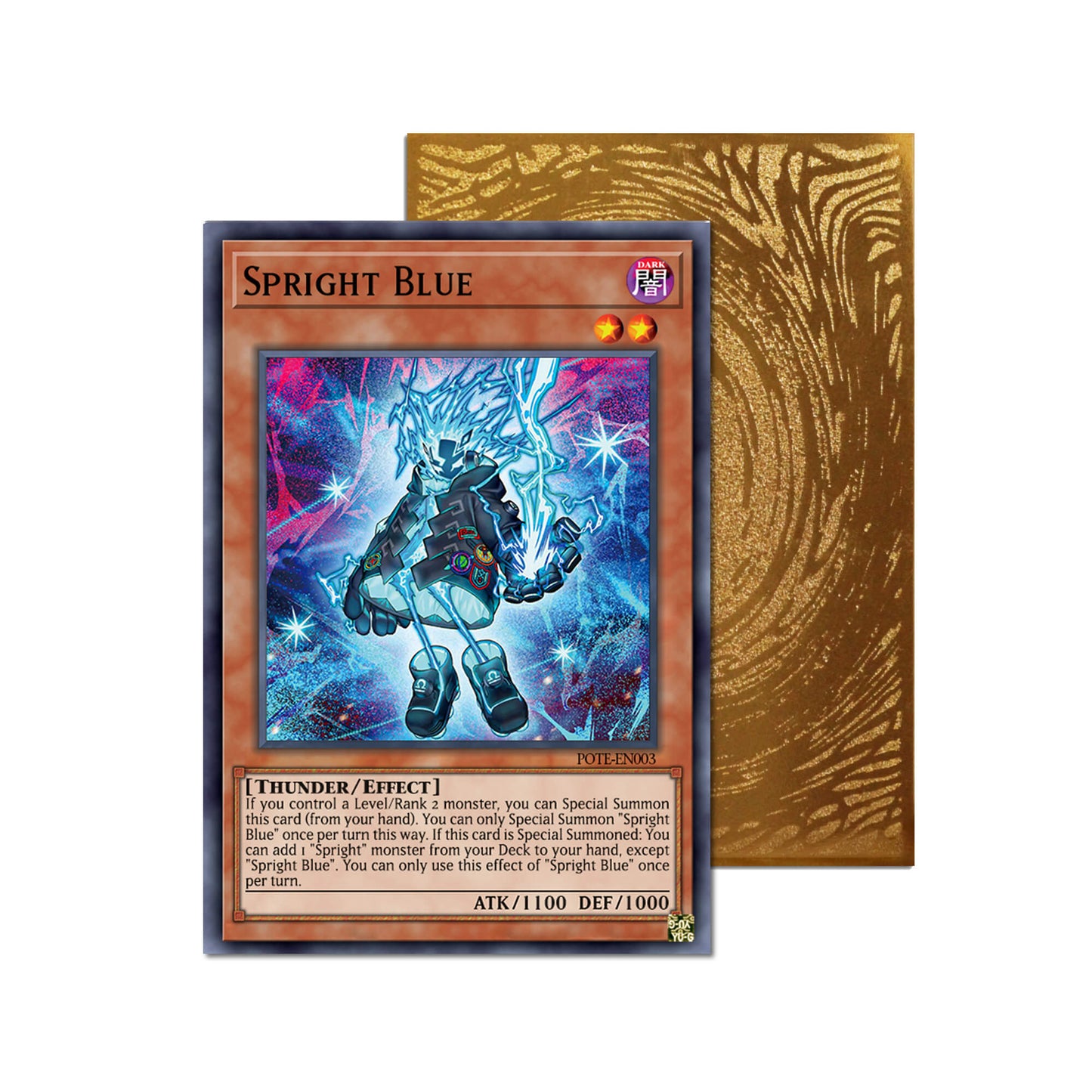 Spright Blue Metal Orica Card