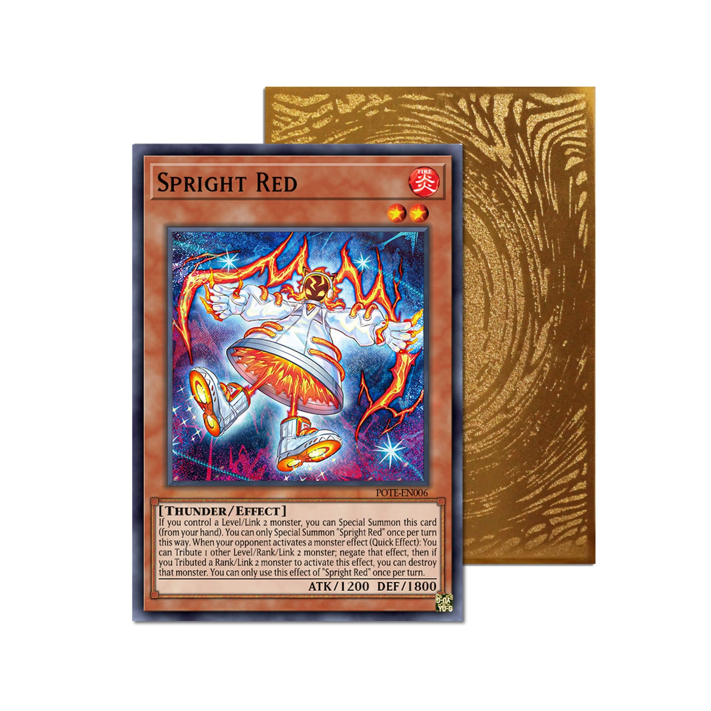 Spright Red Metal Orica Card
