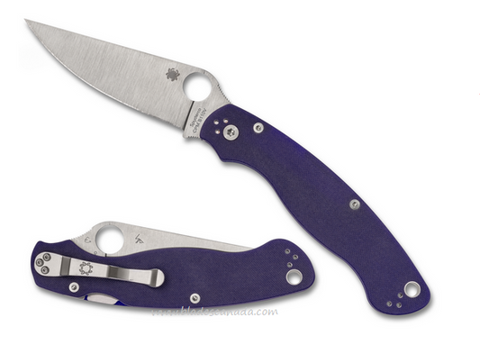 Spyderco Military 2 Compression Lock Folding Knife Blue