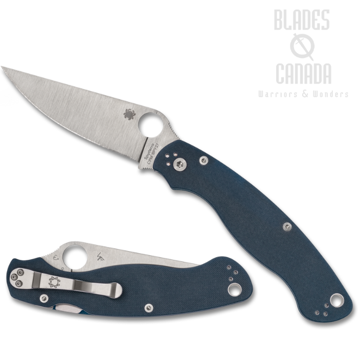 Spyderco Military 2 Folding Knife Cobalt Blue