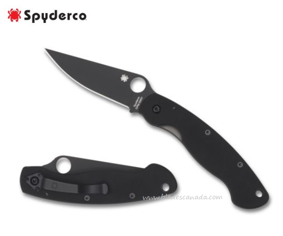 Spyderco Military Folding Knife Black