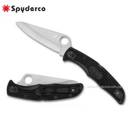 Spyderco Pacific Salt 2 Folding Knife, H1 Steel, FRN Black