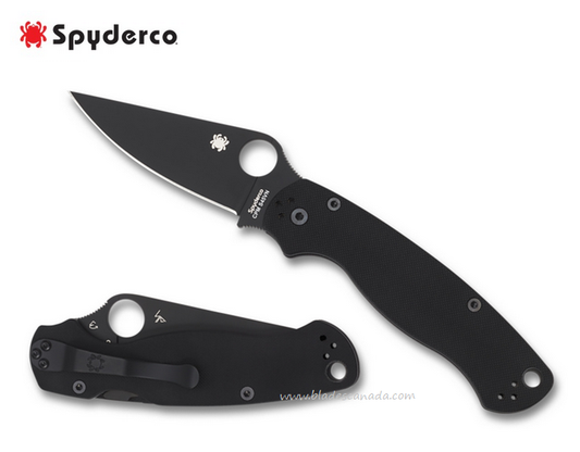 Spyderco Para Military 2 Compression Lock Folding Knife Black