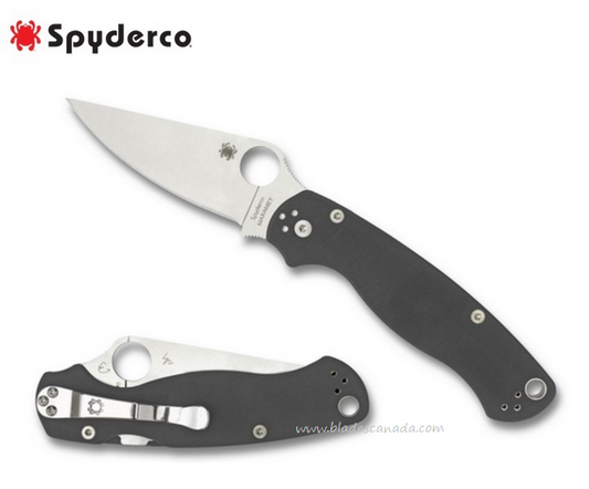 Spyderco Para Military 2 Compression Lock Folding Knife Grey