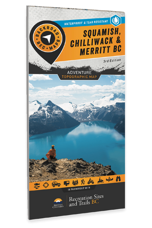 Squamish, Chilliwack & Merritt BC - Recreation Map
