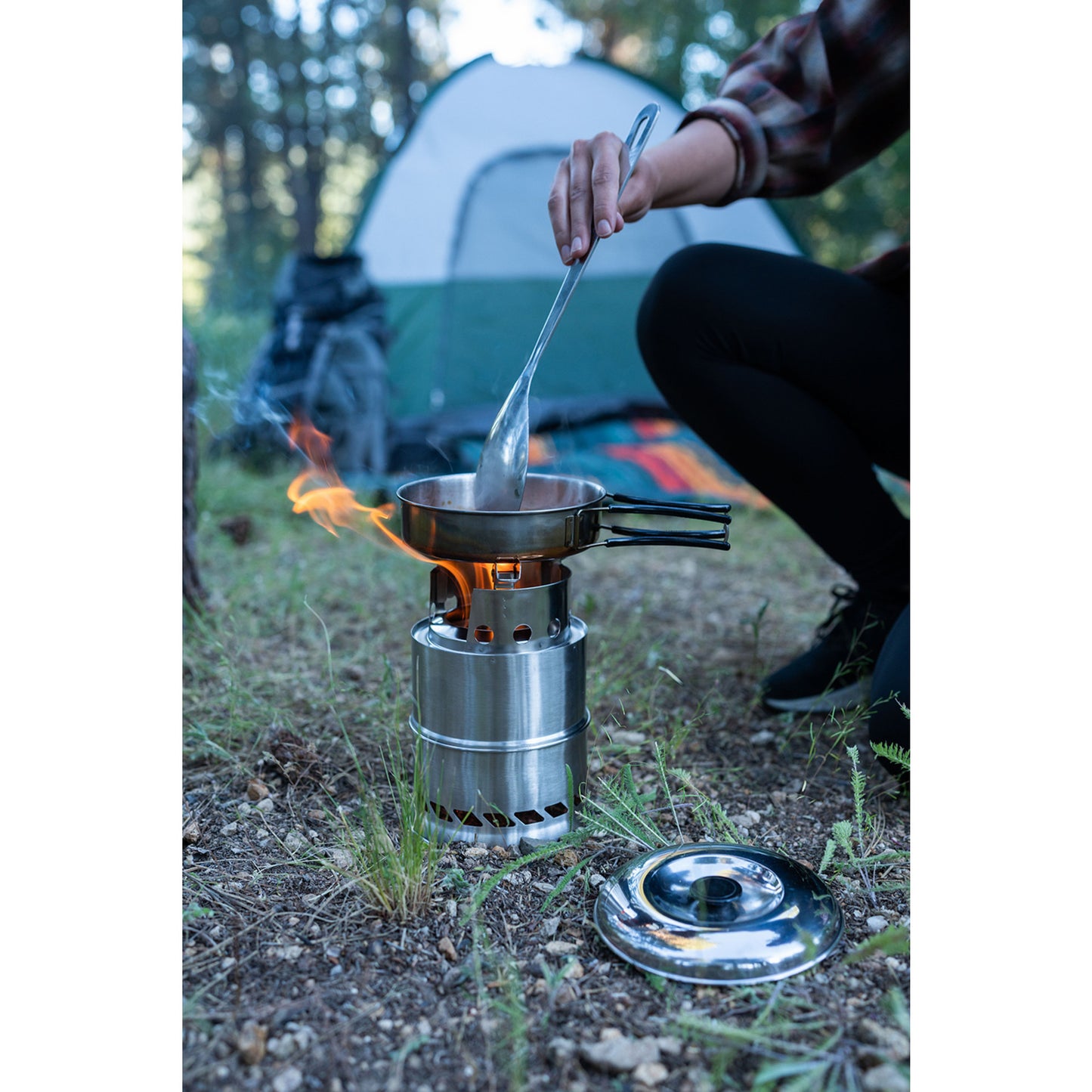 Stainless Steel Wood Burning Stove - Small