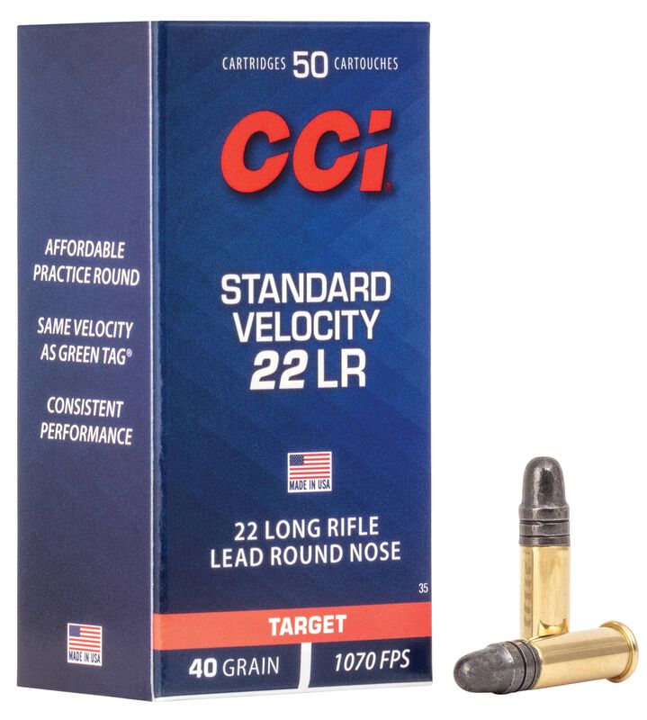 CCI Standard Velocity 22 LR 40 Grain