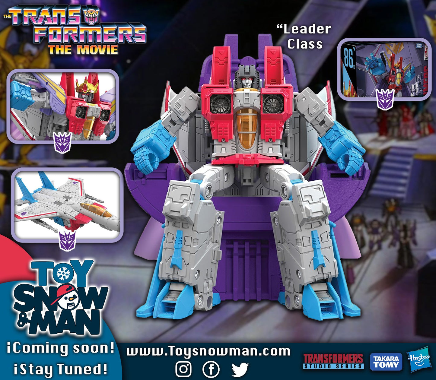 Coronation Starscream - Transformers Studio Series 86 Leader class( crushed Box)