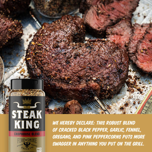 Fire & Smoke Society STEAK KING | Chophouse Blend Seasoning